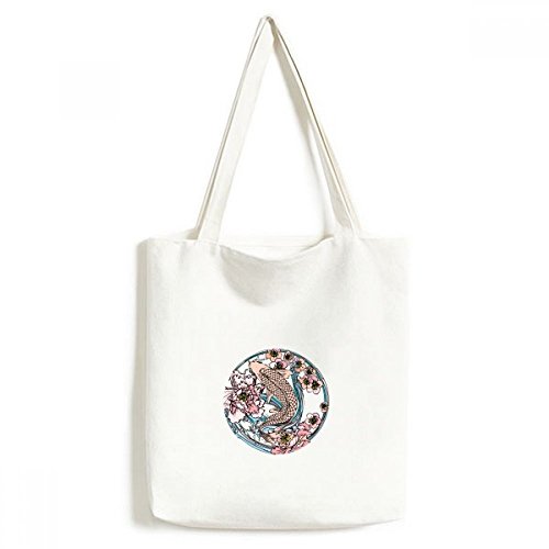 Sac fourre-tout en toile motif rose lotus idée cadeau originale pour femme et créatifs