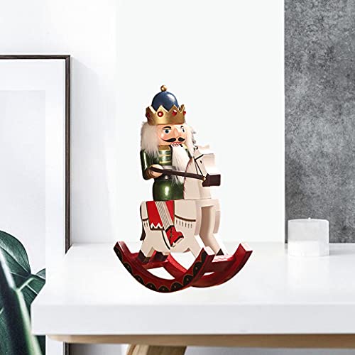 Colcolo Decorações de natal quebra-nozes soldado foto adereços de madeira quebra-nozes estatueta par