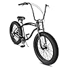 Tracer Avalon Beach Cruiser Bike for Adults, 26/29 Inch Wheels, 3.0/4.0 Fat Tire,1/7 Speed, Complete Cruiser Bike. (7 Speed Black, 26''x4.0 Tire) #1