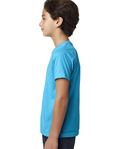 Next Level Big Boy's Crewneck Shrinkage Gorgeous T-Shirt, X-Large, Turquoise3