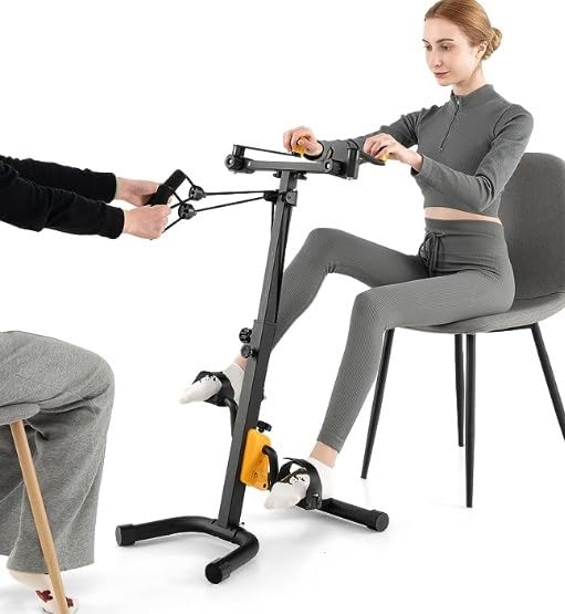 Ejercitador plegable para piernas y brazos con manivelas miniatura 4