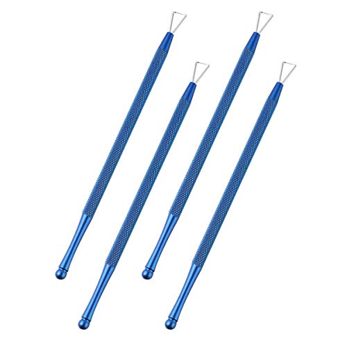 HZWLF Nail Art Tool, Nagelhautschieber Edelstahl Dreieck Nagelhautschäler Schaber Nail Art Remover Tool Nagelschaber Für… – Bild 4