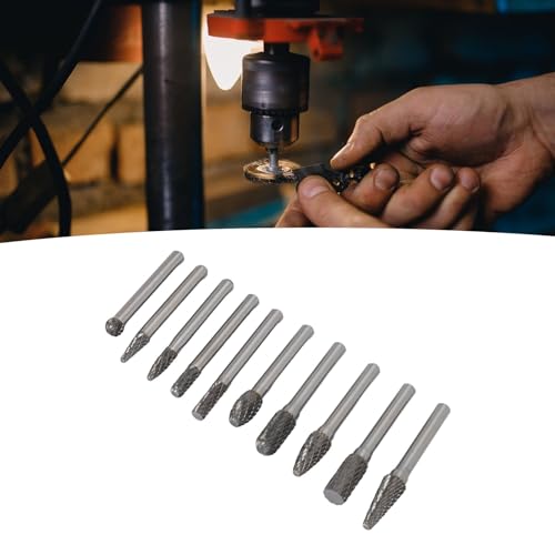 Set de 10 fresas rotativas de carburo para metal y madera miniatura 2