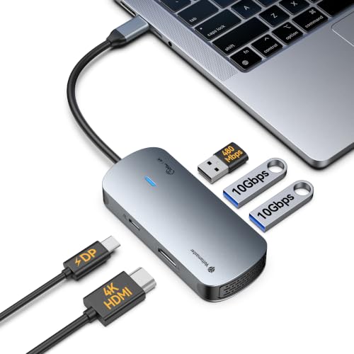 Yottamaster 5-in-1 USB C to HDMI Adapter with 4K@60Hz HDMI,100W PD,3 USB A - image 1