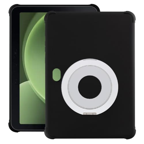 Funda Samsung Galaxy Tab Active 5 Pro con soporte de mesa para escritorio en color negro y plata