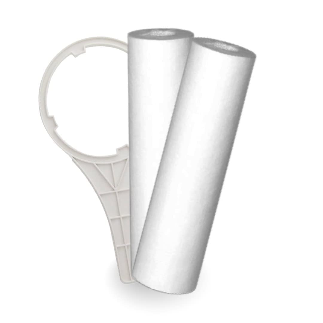 7.5 Inch Sediment Filter 2 Pcs Candle/Pre Filter/RO Filter/Spun Filter, Comes with Opening Spanner, Compatible with Pureit Water Purifier-image-11
