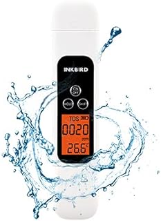 Inkbird TDS Meter 3-in-1 Digital Water Quality Tester (TDS, EC & Temp)，Large Backlit LCD Screen, Data Lock Function, Instant Reading with High Accuracy, Water Testing Kits for Drinking Water, Swimming Pools, Hydroponic Setups
