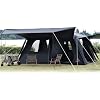 KTT Extra Large Tent 6-10-12-14 PersonA,Family Cabin Tents,2 Rooms,3 Doors and 3 Windows with Mesh,Straight Wall,Waterproof,Double Layer,Big Tent for Outdoor,Picnic,Camping,Family Gathering