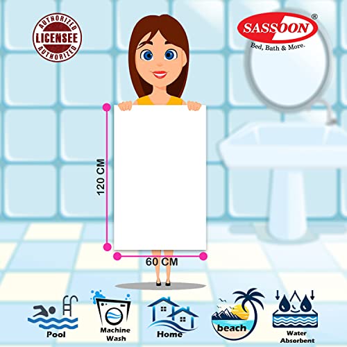 Image of Sassoon Marvel Ironman Cotton Kids Bath Towel in 400 GSM- 60 cm x 120 cm