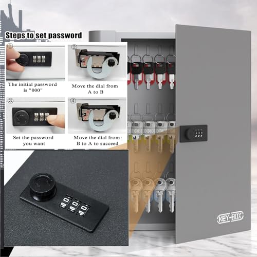 Armoire à clés pour usines et écoles avec serrure 48 bits B48bits - 5