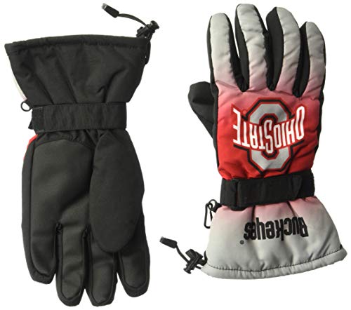 Guantes aislados FOCO de Ohio State Buckeyes en talla S-M unisex con colores del equipo
