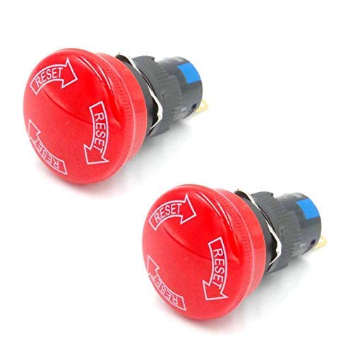 Pulsante Di Emergenza A Fungo Rosso - 660V 10A - Interruttore Arresto Emergenza - Foto 3