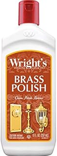 Wright's Brass and Copper Polish and Cleaner - 8 Ounce - Gently Cleans and Removes Tarnish Without Scratching