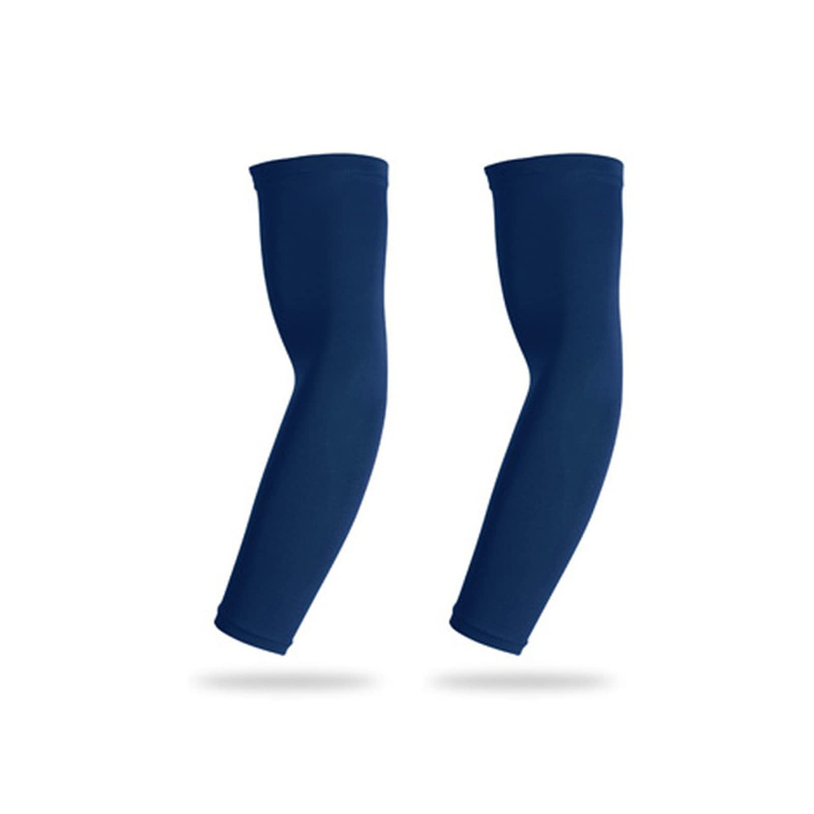 Uv Sun Protection Arm Sleeves Sports Arm Compression Sleeve Basketball Cycling Arm Warmer Summer Running UV Protection Volleyball Sunscreen Bands Sun Protection Arm Sleeves ( Color : 2 Pieces Navy , S