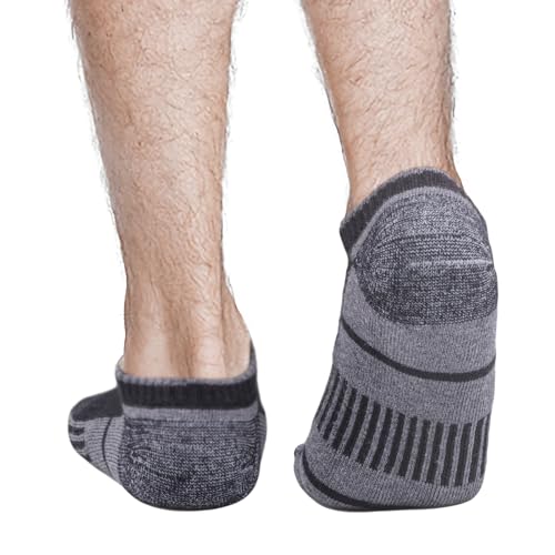 Men's Ankle Socks Cushioned Running Socks Breathable Anti-Odor Low Cut Athletic Socks For Men, 5 Pairs/Box3