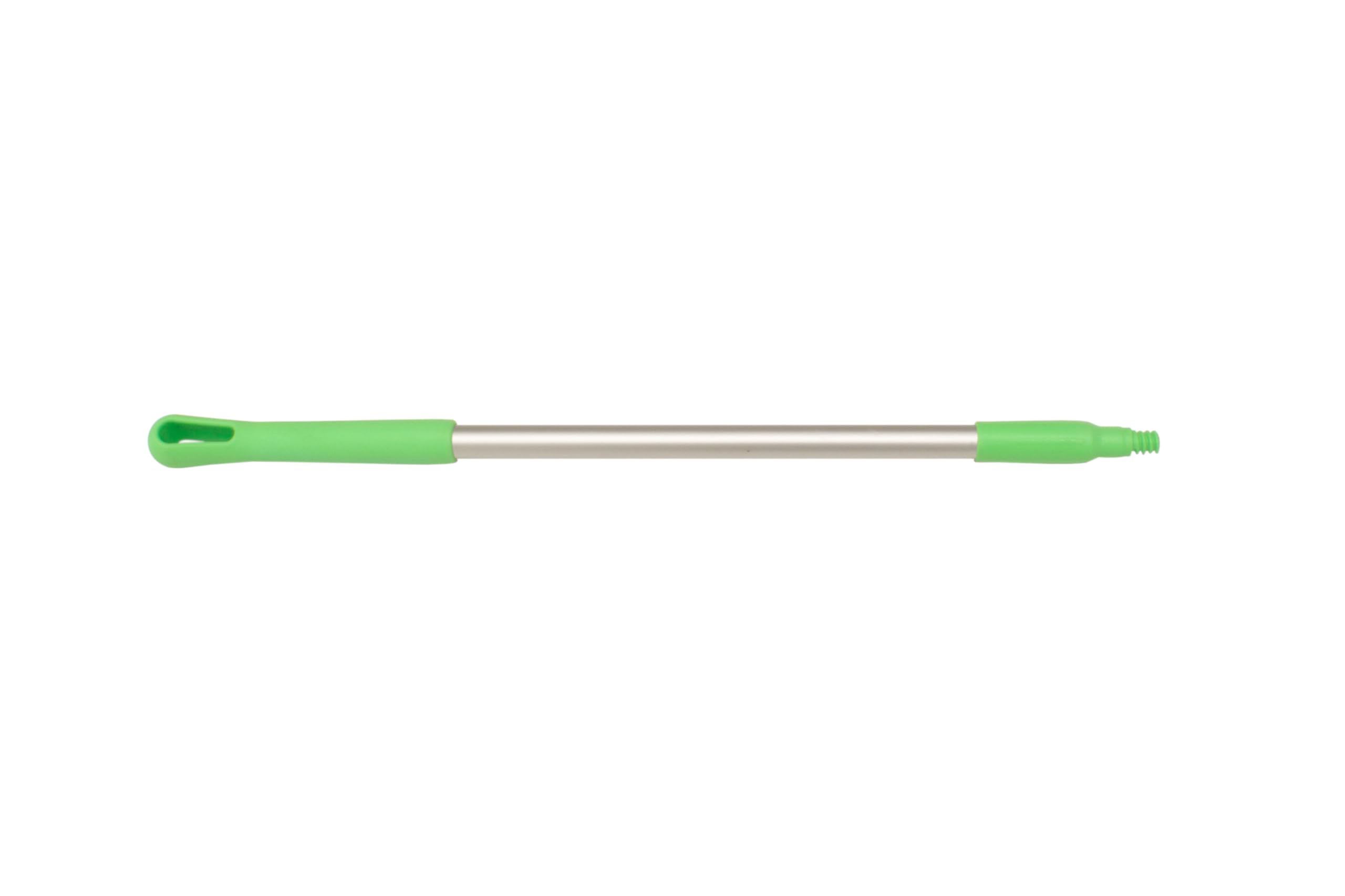 SPARTA Adjustable Aluminum Broomstick, 48” Mop and Broom Handle Replacement with Color-Coded System for Environments with Harsh Cleaning Agents, Aluminum, 48 Inches, Lime