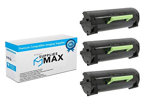 SuppliesMAX Compatible Replacement for Lexmark MS-710/MS-711/MS-810/MS-811/MS-812 Series GSA High Yield Toner Cartridge (3/PK-25000 Page Yield) (NO.