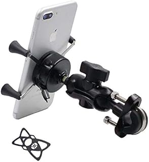 Bike & Motorcycle Phone Mount, Bike Mobile Phone holder for Handlebar & Rearview Mirror, 360 Degree Rotation Universal Adjustable with Silicone Band Fit for iPhone X/8/7s/7,Samsung S8/S7/S5