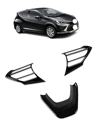 【Fast Cars Shop 】トヨタ アクア MX系 専用 内装 ステアリング ガーニッシュ ハンドル フレーム インテリア ピアノブラックAQUA 専用設計 トヨタ アクア MX系 2021年7月〜全グレード対応