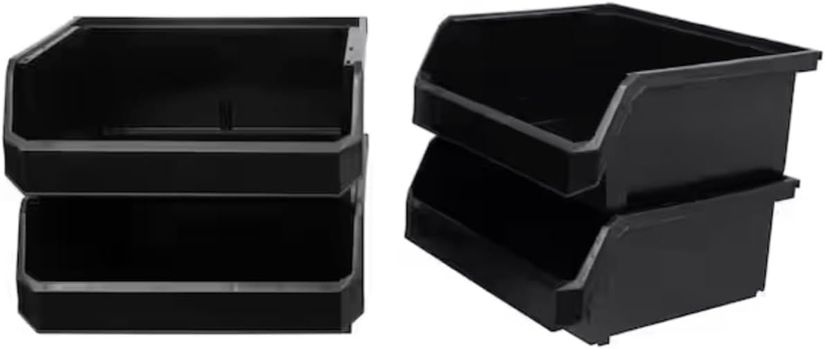 Plastic Storage Bin Containers/Storage Totes for Organizing (4-Pack) IZ40124