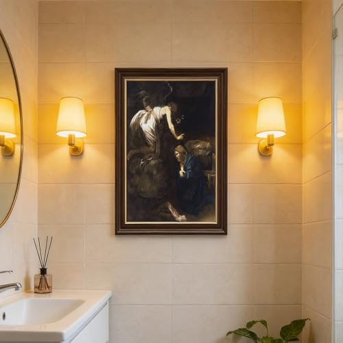 Impression toile Annonciation Caravaggio pour petit mur