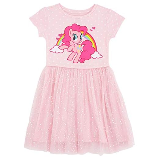 My Little Pony Girls' Little Tulle Costume Dress (7/8-Medium, Light Pink)