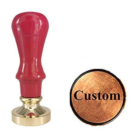 Gpeal Personalized Wax Seal Stamp,Custom Logo Wax seal stamp,Custom Your Own Design Wax Seal Stamp Wedding Invitations Gift Idea Letter Card Package Envelope Parcel Sealing Stamp Macaron Cherry Handle Cover