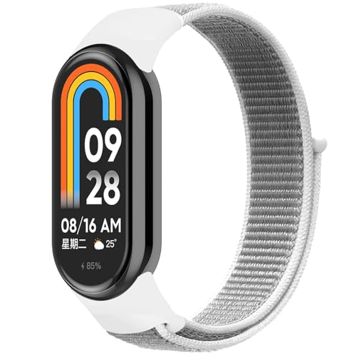 FYISWHO Breathable Watch Strap Sport for Xiaomi Smart Band 10/8, Nylon Bracelet Replacement Band for Xiaomi Smart Band 9