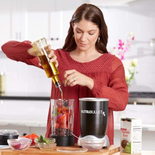 nutribullet Rx Blender, Hot and Cold Blender, 1700W, 1L Pitcher & 30oz Cup, Extractor Blade, Soups, Hot Liquids, and Sauces, Black, N17-1001 - image 2