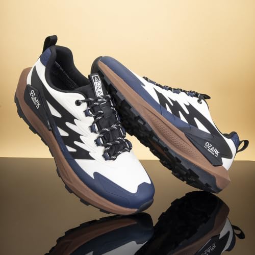 Image of Ozark Green and Black Trail Running Shoes for Men | Low-Cut Outdoor