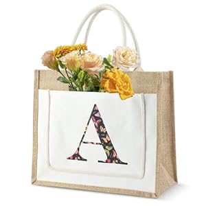 Dzmuero Jutebeutel AM03 Einkaufstasche Floral
