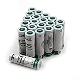 (20-Pack) 3.6V LS14500 ER14505 Lithium Battery Replacement for Water Meter Electricity Meter PLC Facility Equipment Data Logger Smart Meter Devices