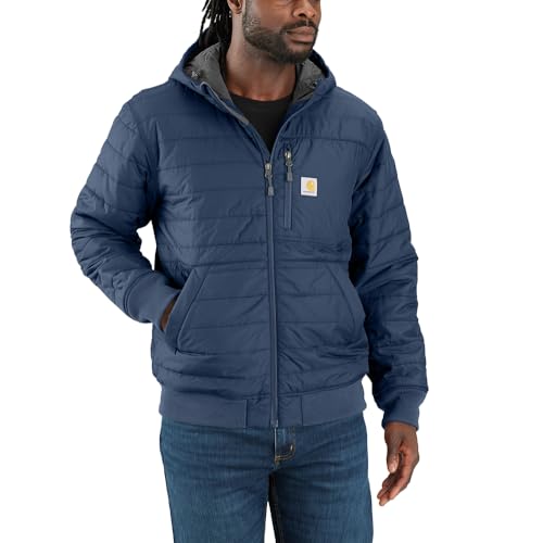 Image of Carhartt Men's Rain Defender Relaxed Fit Lightweight Insulated Hooded Jacket