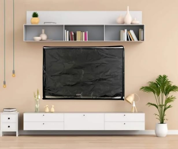 Image of PVC Transparent 24 Inch LED /LCD TV Cover with Zip Enclosure Compatible for Xiaomai, Lg, Samsung, Redmi, Vw, TCL, Acer All Brands Models.
