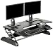 VARIDESK - Height Adjustable Standing Desk Converter - Stand Up Desk for Dual Monitors and Cubicles - Cube Plus 40