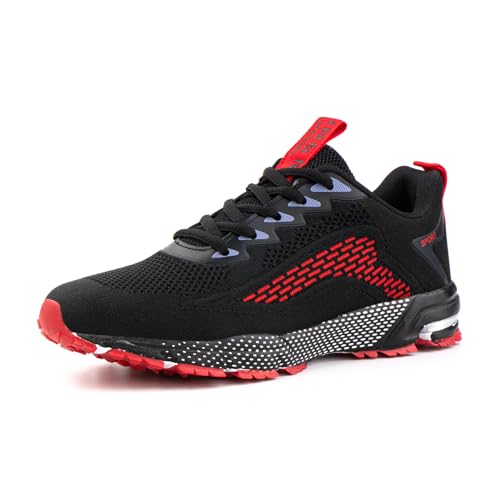 Hitmars Hardloopschoenen voor heren, trail-hardloopschoenen, sportschoenen voor dames, sport, zwart, blauw, rood, maat 36-48, roze, 38 EU