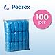 Pedsox, 100 Stück Ärmelschoner aus Polyethylen, Widerstandsfähig und Wasserdicht mit doppeltem Gummizug, für die Arbeit und den Heimgebrauch, 16x40 cm, Blau