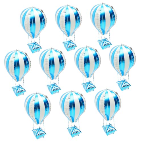 Ballons aluminium montgolfière Amosfun par 100 pour décoration de fête