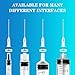 100Pack 18 Gauge 1.5 inch Needle with Cap Luer Lock Industrial Accessories Needles for Scientific Labs, Measuring and Refilling, Individually Wrapped