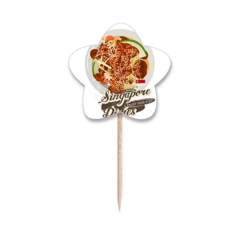 Picks cupcake Singapour pour décoration de gâteau d'anniversaire