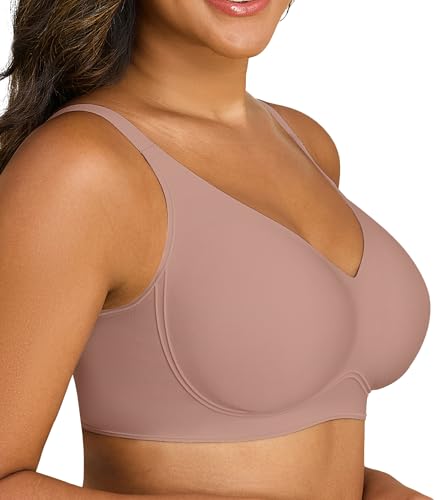 Image of Xcutting Bra for Women Wireless No Underwire Seamless Full Coverage Deep V Bralettes Everyday Comfortable Soft