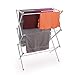 BINO | 3 Tier Foldable Drying Rack - White | Lightweight Steel Design, Easy Setup & Storage | Portable Steel Design | Laundry Drying Rack | Home Essential