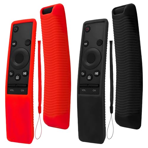 Funda Mando para Samsung Smart TV BN59-01241A, BN59-01242A, BN59-01260A, BN59-01266A, BN59-01259B, BN59-01259E, Funda Protectora de Silicona con Lanyard Antideslizante para Control Remoto BN59-01241A