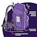 Step by Step Basis Schulranzen-Set „Purple Konfetti“, 4-teilig, lila, ergonomischer Tornister mit Reflektoren, Hüft- und Brustgurt, für Kinder ab der 1. Klasse, 20 Liter