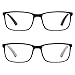 Foster Grant Men's Tatum 2-Pack Rectangle Reading Glasses, Navy, Black, 39 mm, 1.75 Diopters