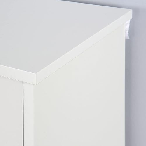 Miniatura 6 de Armario de zapatos para entrada, organizador de zapatos con 3 puertas abatibles, blanco, 20.94 x 9.45 x 43.11 pulgadas