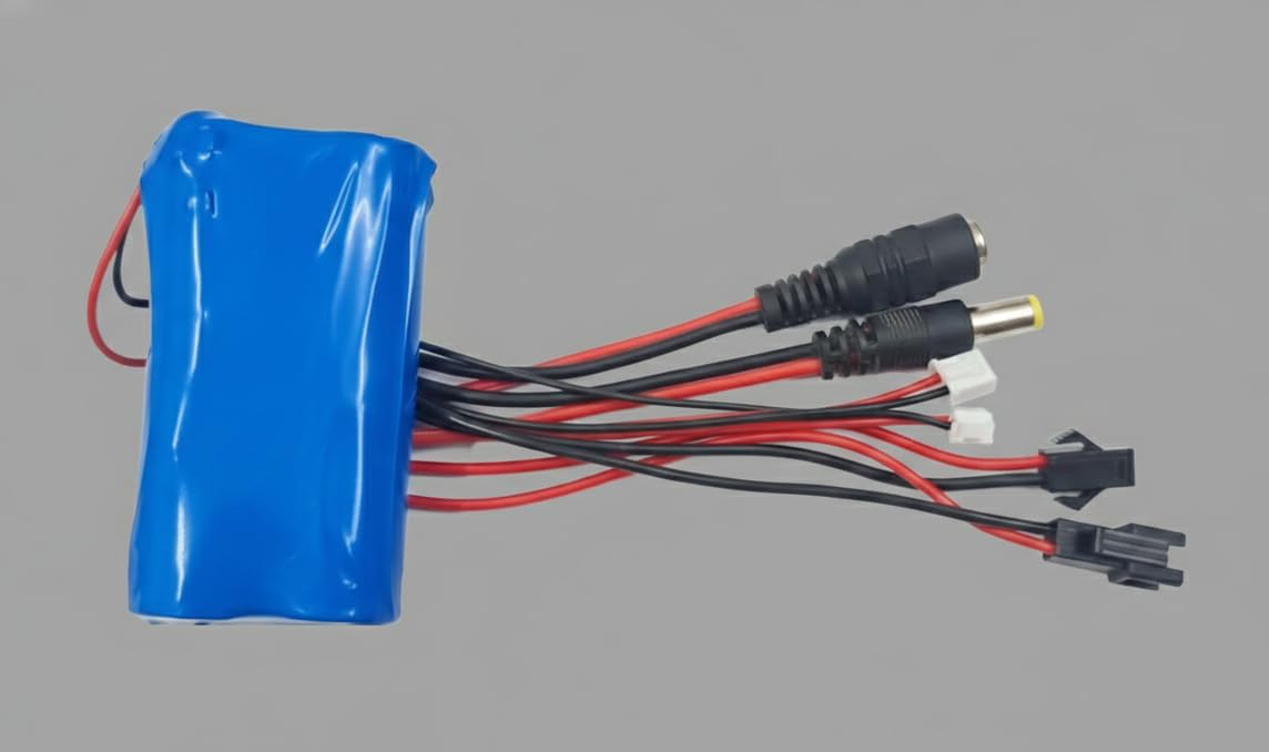 7.4V 2000mAh Dual Cell 18650 Rechargeable Lithium-Ion Battery with 6 Connectors – JST-SM, JST-XH, JST-PH, DC Barrel Plug & Jack-image-28