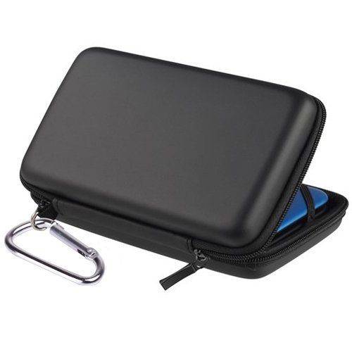TNP New 3DS XL Case (Black) Compact Travel EVA Hard Protective Carrying Bag Pouch Storing Cover Pack Zippered Sleeve Accessories for Nintendo 3DS XL LL and New 3DS LL Gaming Console [Nintendo 3DS]