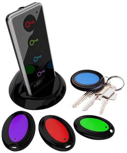 infactory Funk-Schlüssel- und Gegenstands-Finder, RF-Sender, 4 Empfänger, 80 dB