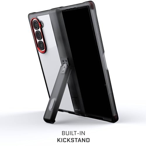 Image of Ghostek Covert Clear Galaxy Z Fold 6 Case with Built-in Kickstand and Full Hinge Protection Shockproof Protective Phone Cover Designed for 2024 Samsung Galaxy Z Fold6 (7.6 inch) (Smoke)